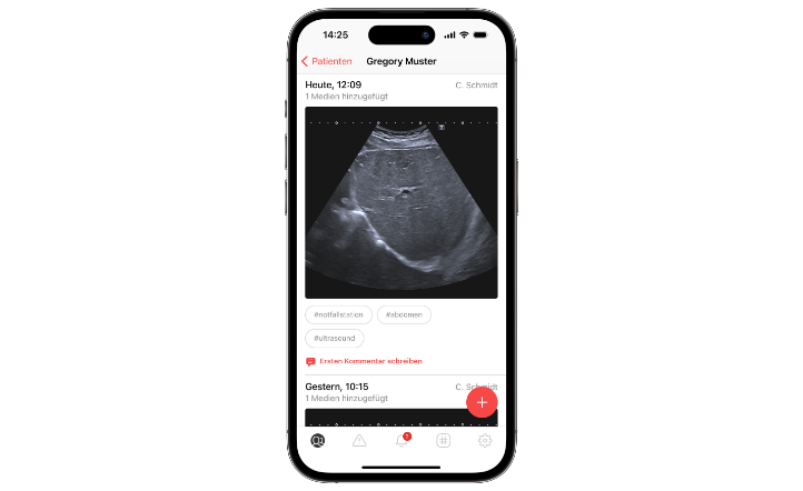 Securely access ultrasound images on your smartphone
