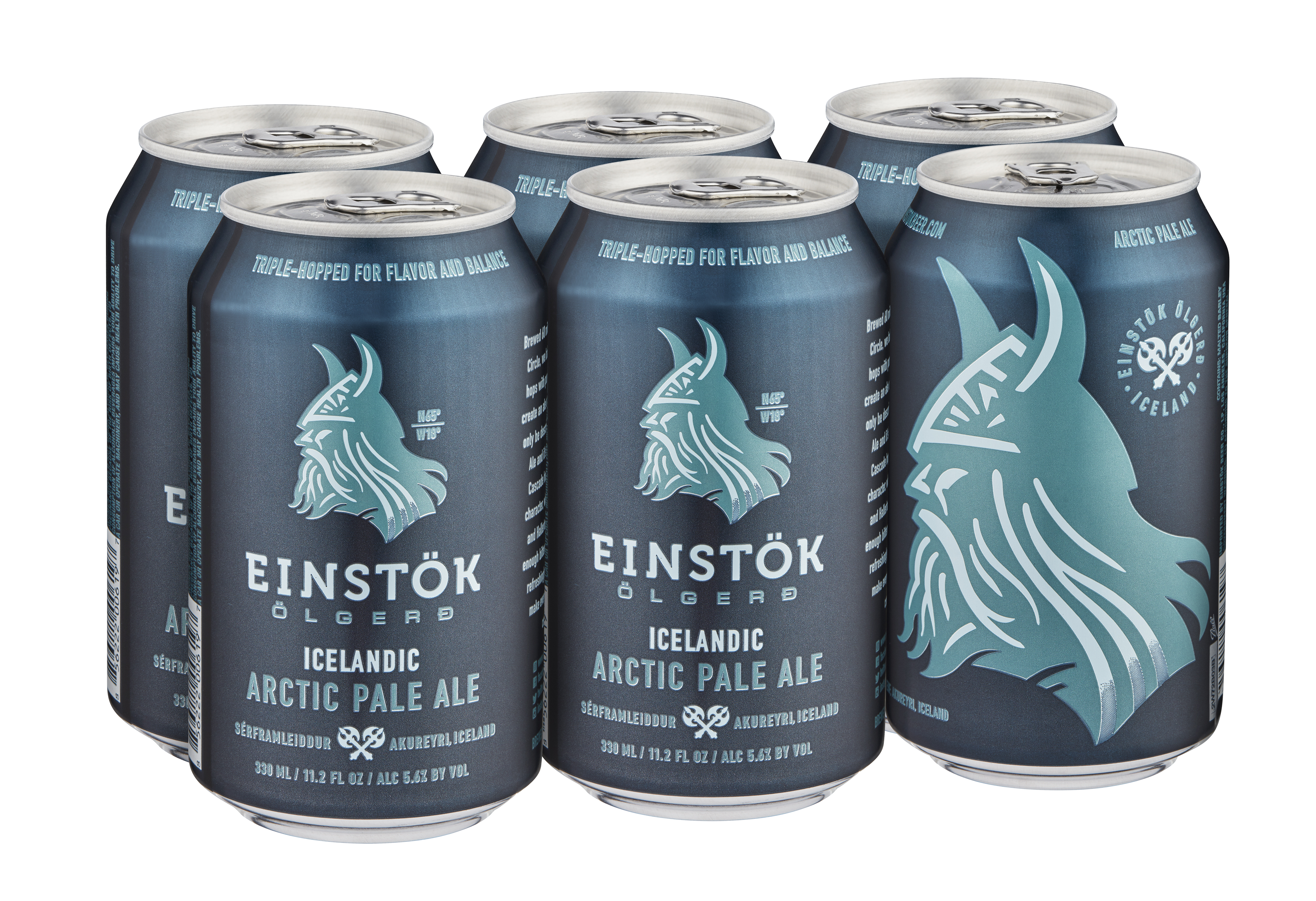 Six pack of Einstök Arctic Pale Ale beer