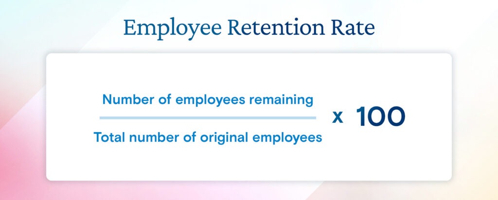 employee retention rate formula