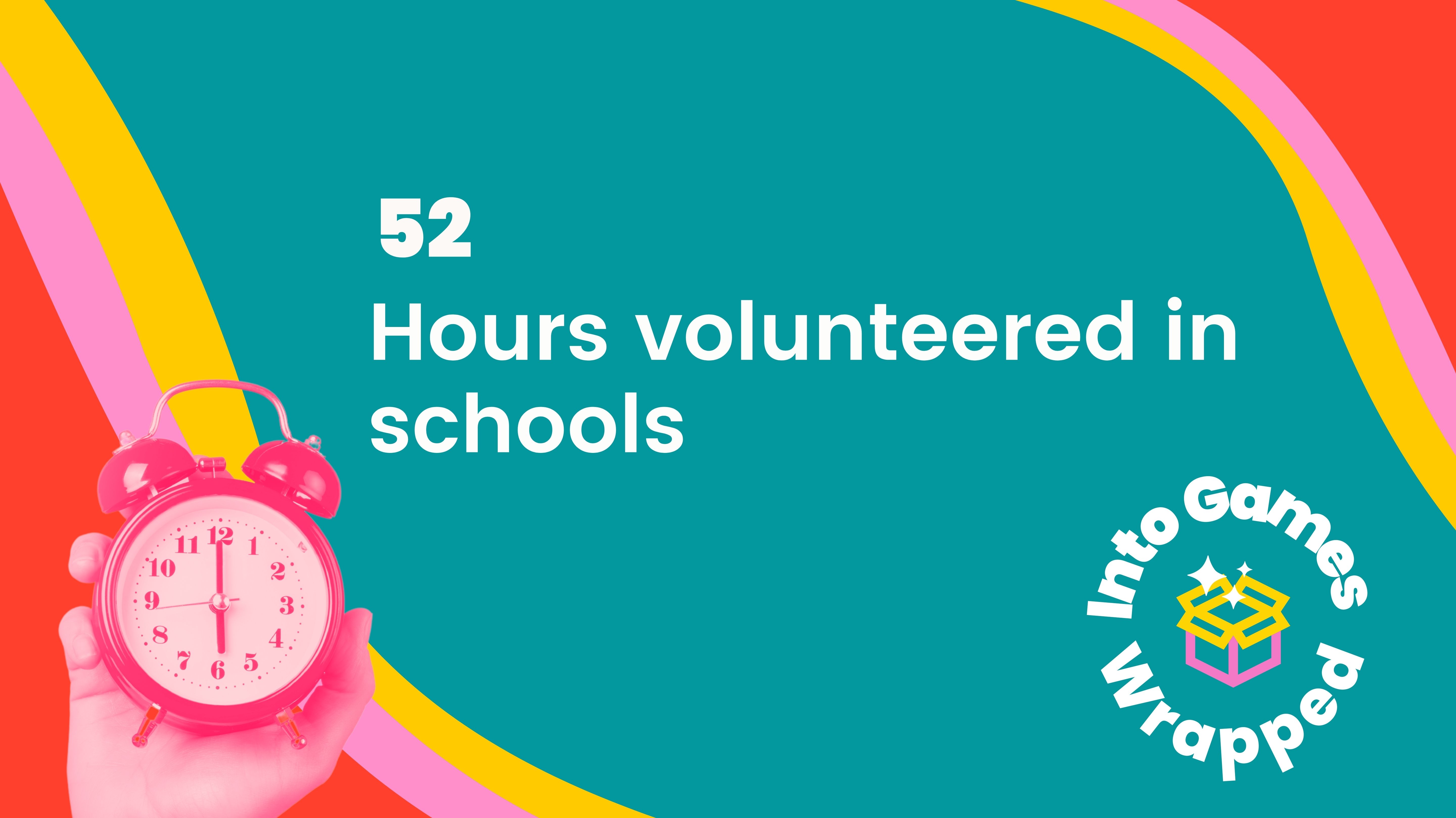 52 hours volunteered in schools