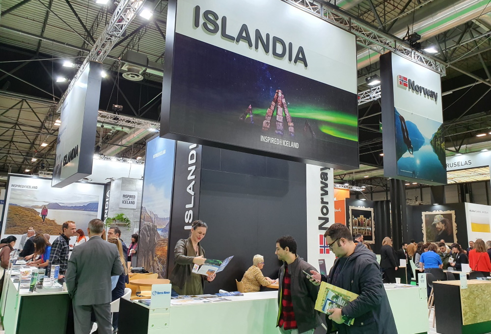 Iceland at trade show booth
