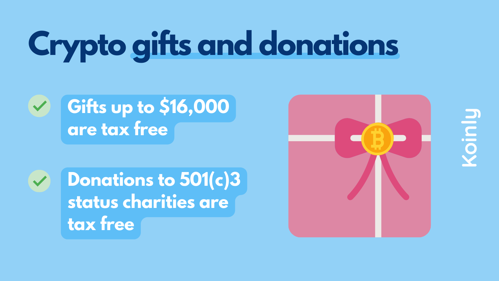 crypto gifts and donations in the US