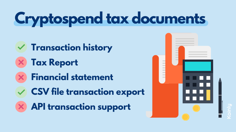 Cryptospend tax documents