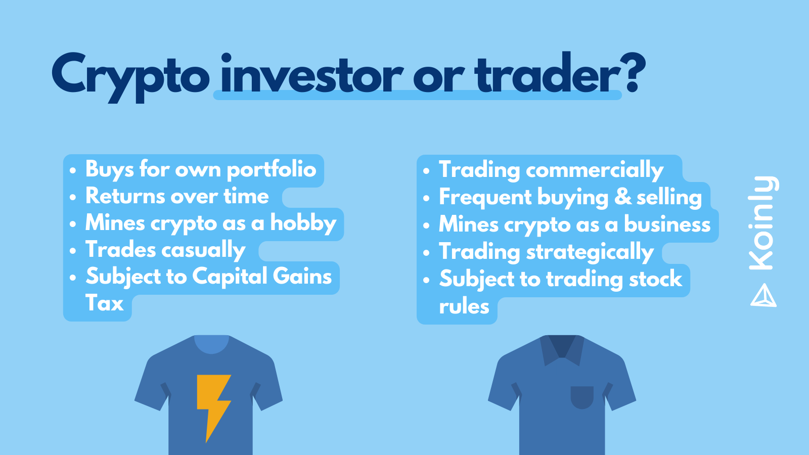 Crypto investor vs. trader Australia