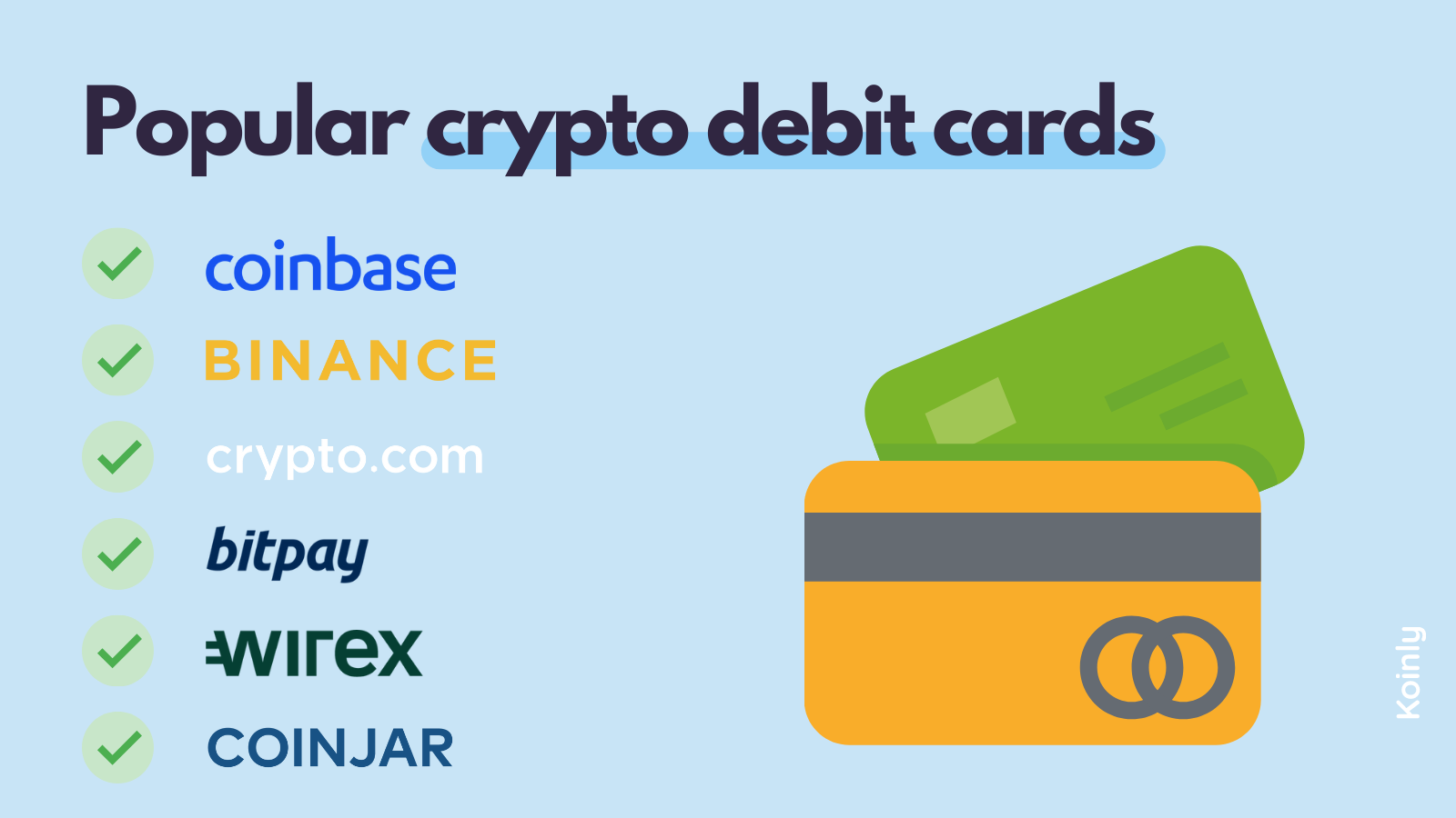 crypto debit cards full list