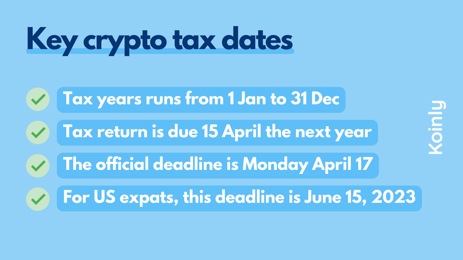 key crypto tax dates