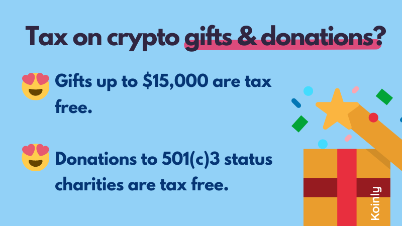 tax on crypto gifts and donations USA