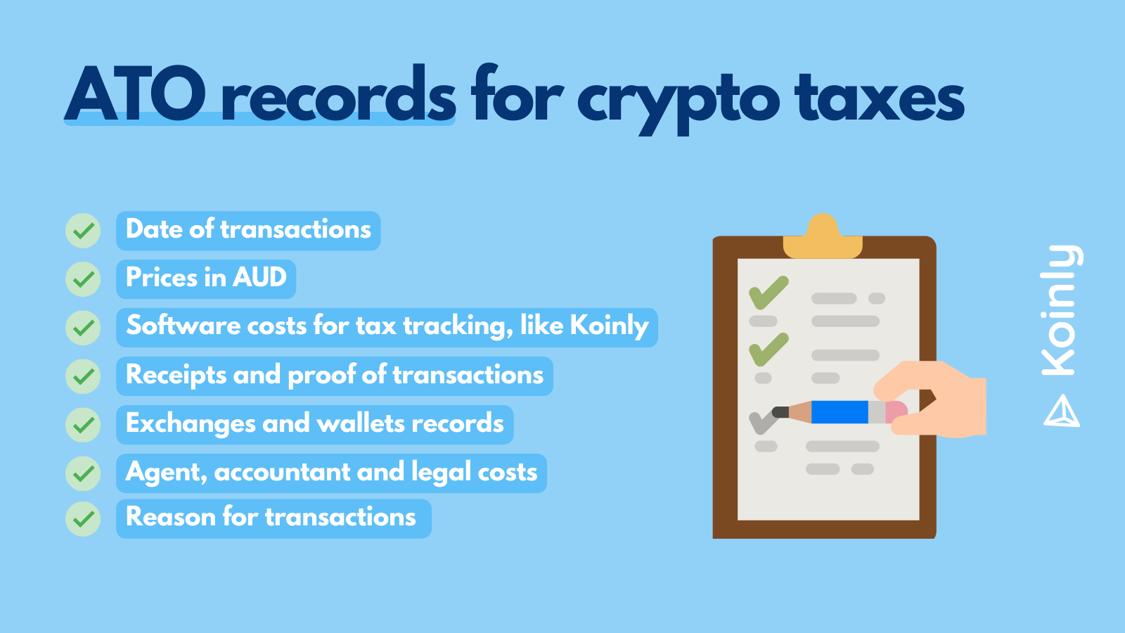 ATO records for crypto taxes