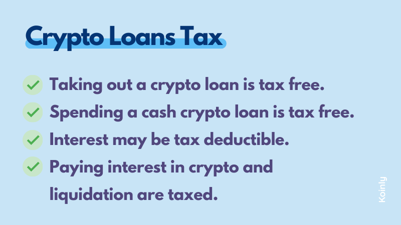 Crypto loans tax