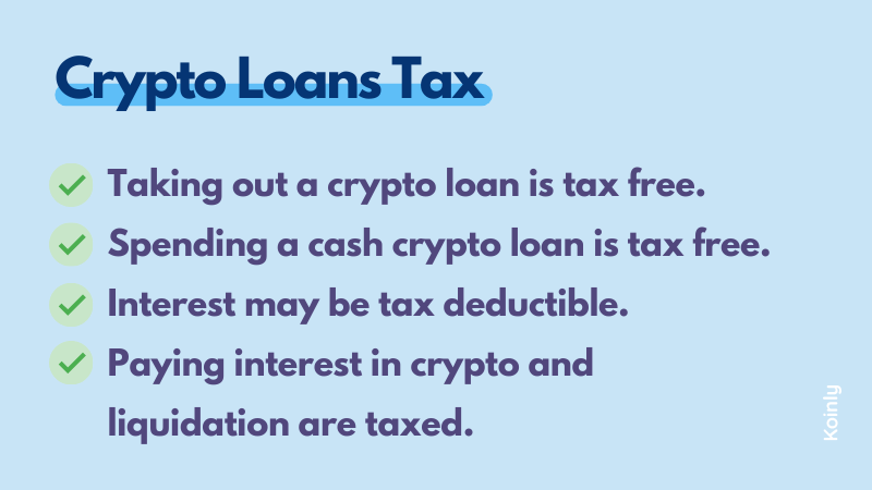 crypto loans taxes