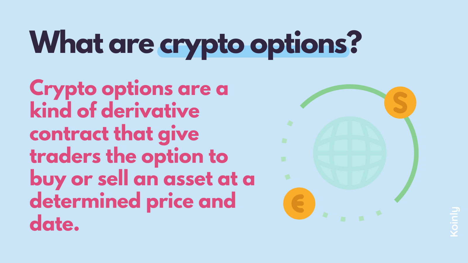 What are crypto options?