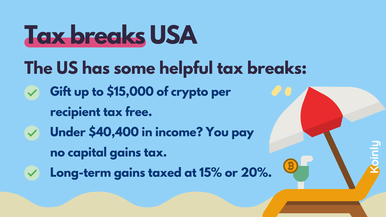 Tax breaks on crypto USA