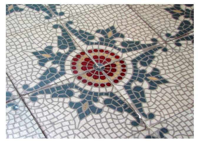 Mosaïque de verre pressé sur Alves Blend Cobalt - 32.5cm x 51.5cm pour piscine (0.167 m 2