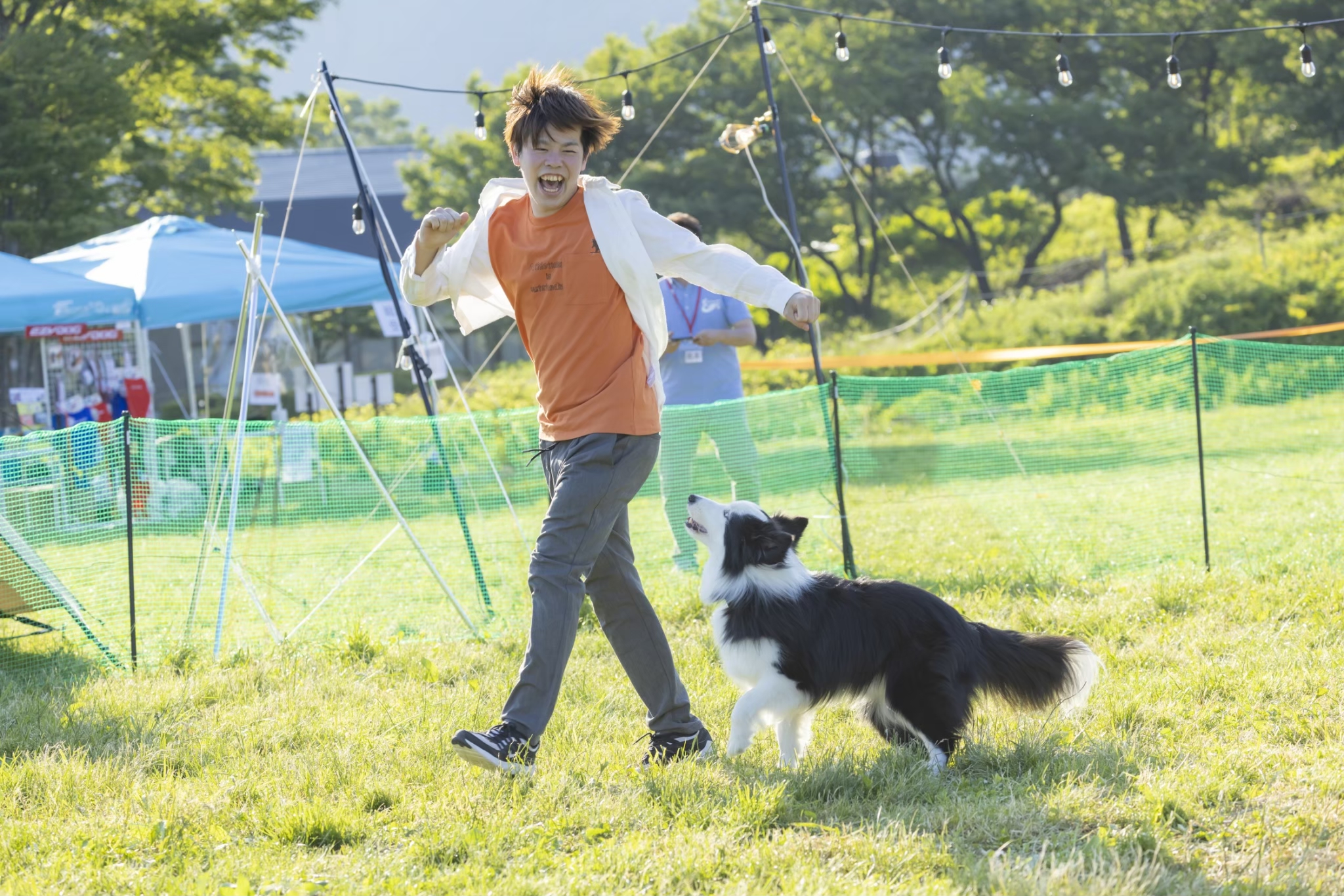 とても楽しそうな石川さんと愛犬ファンくん🎶