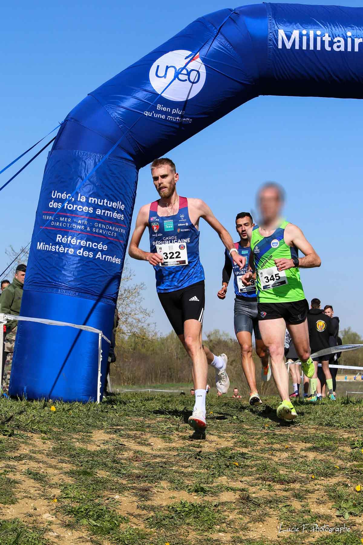 Le garde républicain Faustin Guigon a arraché les seconde place sur la cross long. (Photo: GEP)