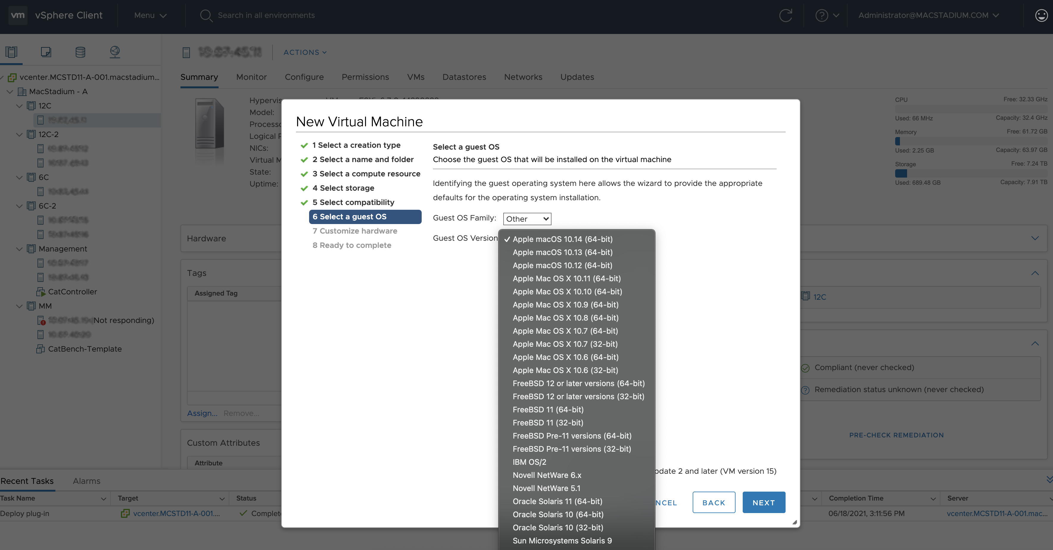 how to create an os x vm