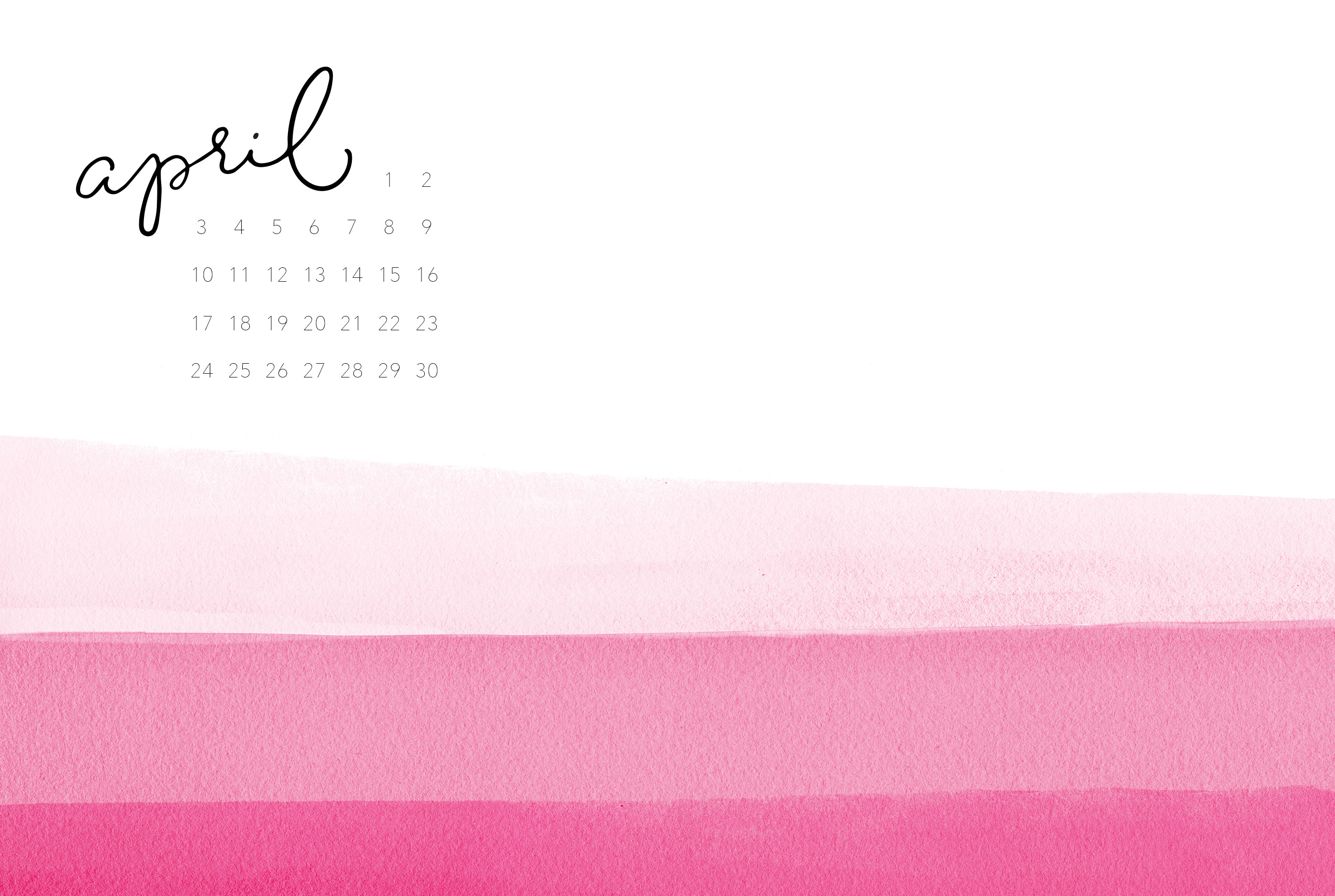 Desktop Calendar April 2016 Desktop Calendar April 2016