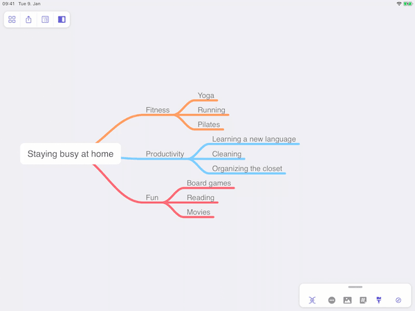 Extracting a personal theme with a long-press action