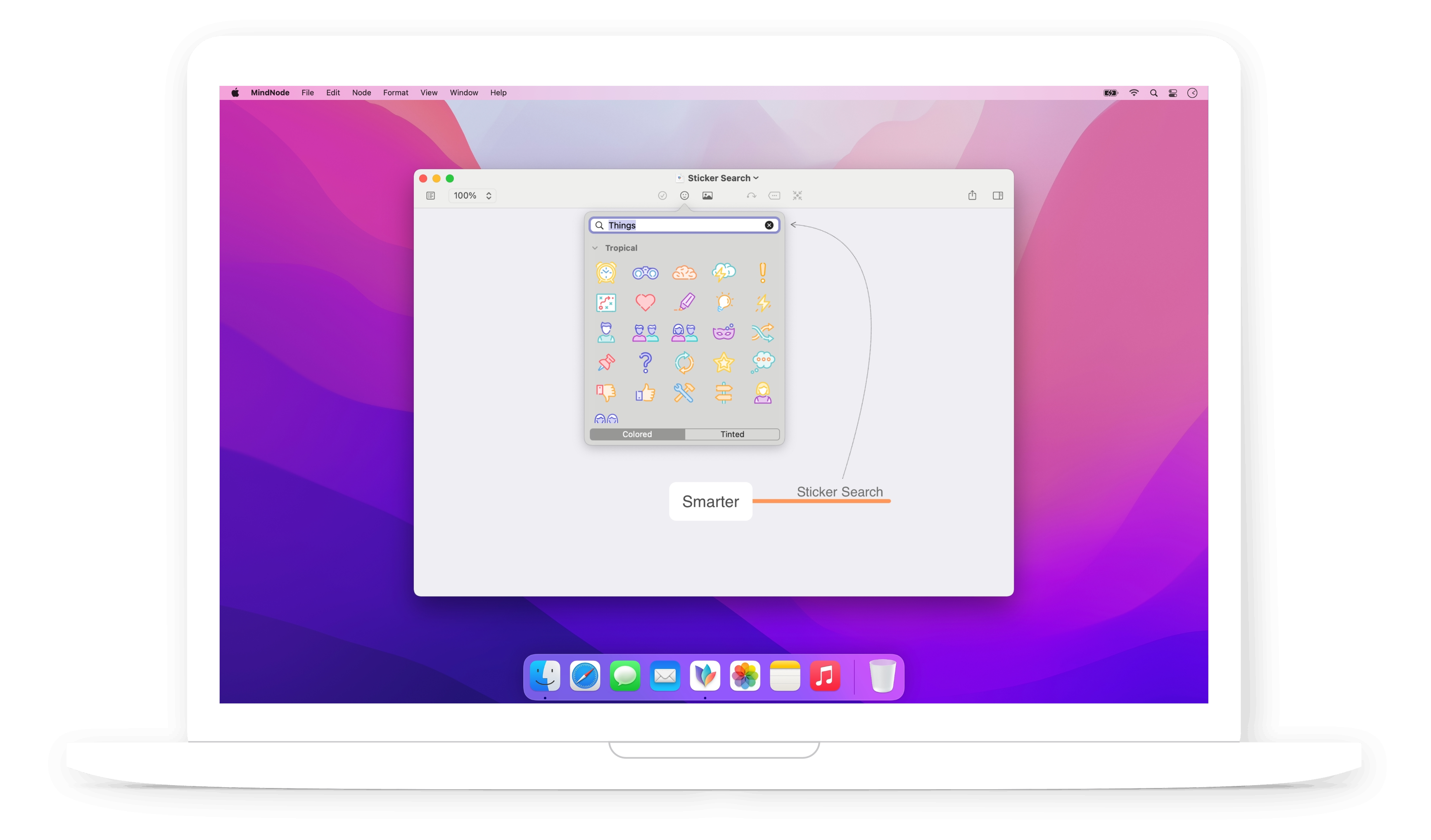 Smarter Sticker Search in MindNode 2021.4