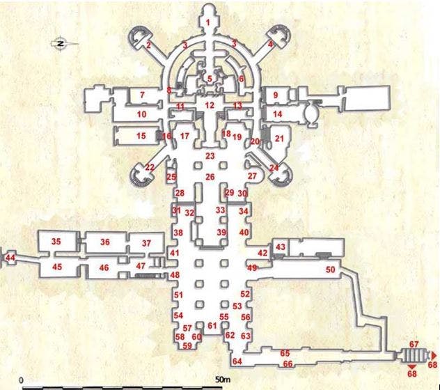 Vatikanische Grotten Karte
