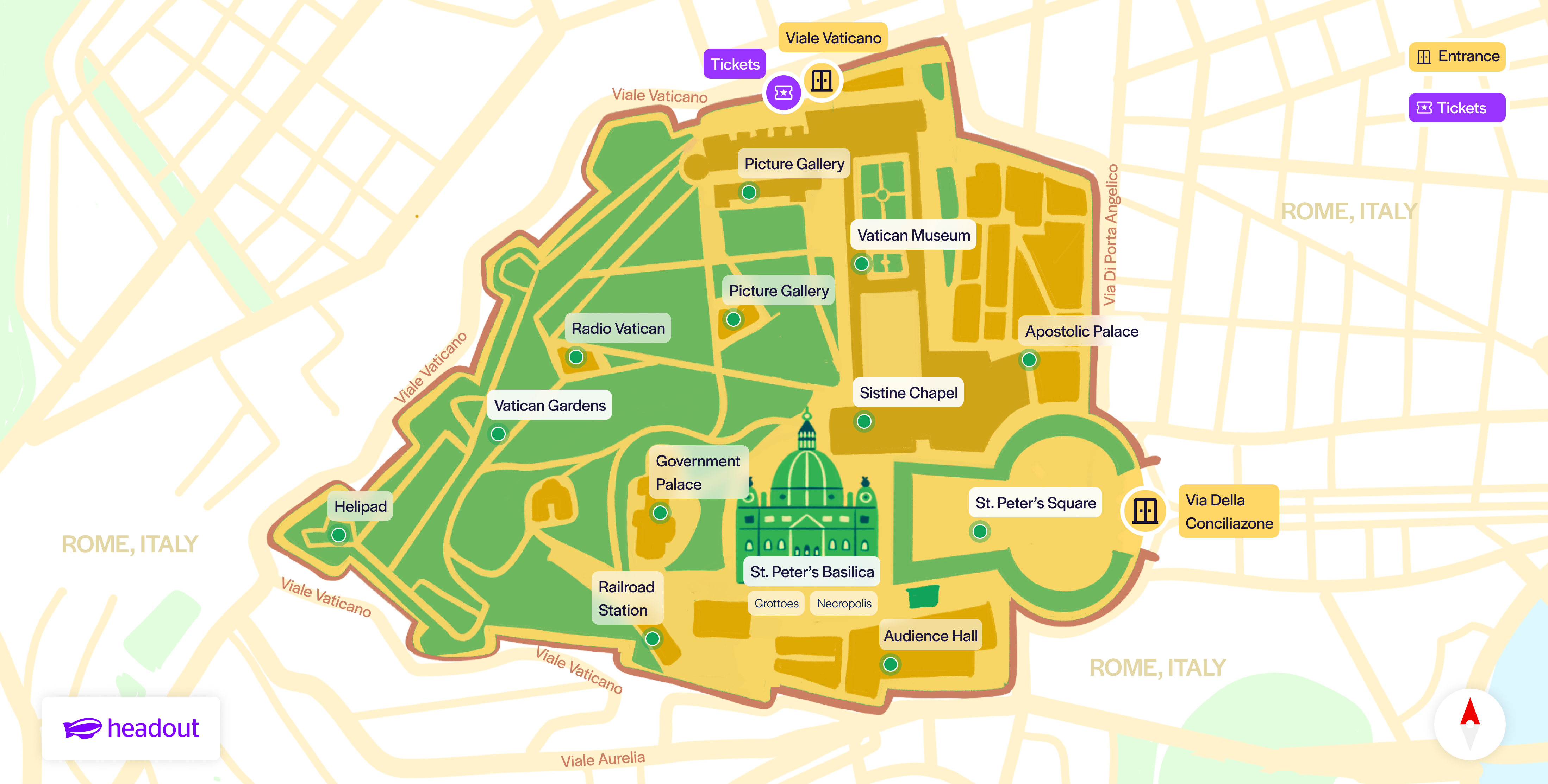 Vatican City layout