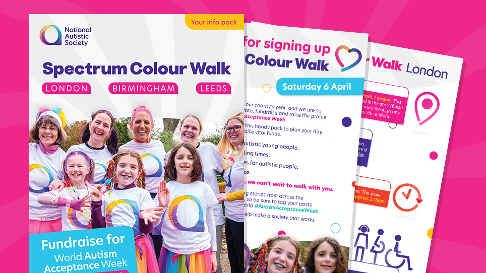 Spectrum Colour Walks fundraising pack