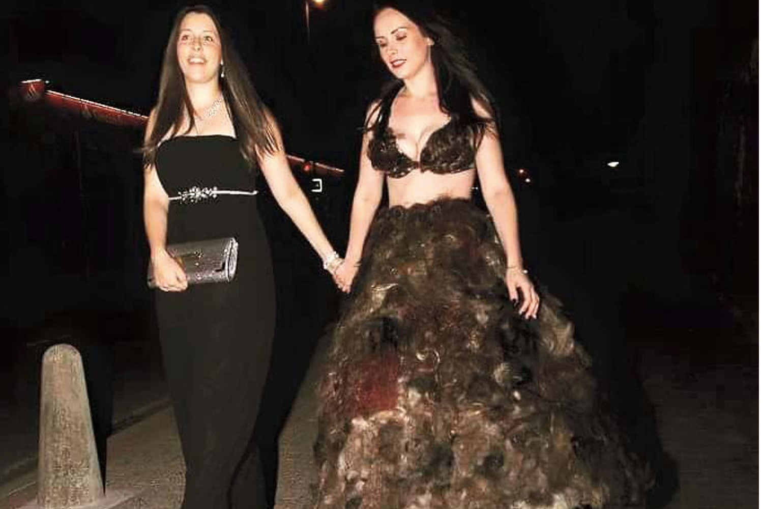 Woman reveals how dress made entirely from Skittles transformed ...