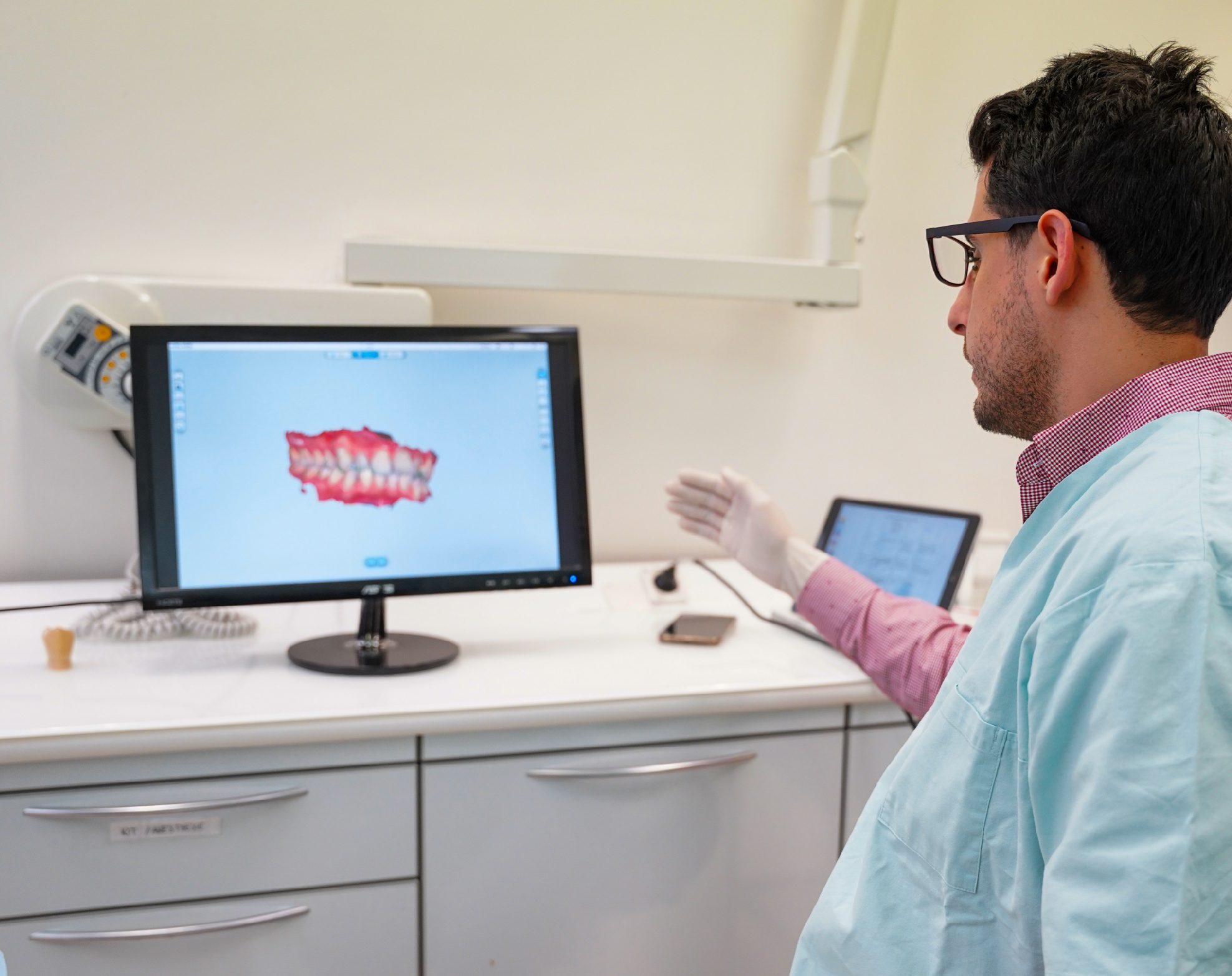 Visualisation du scan dentaire pour le traitement d'alignement dentaire Orthlane