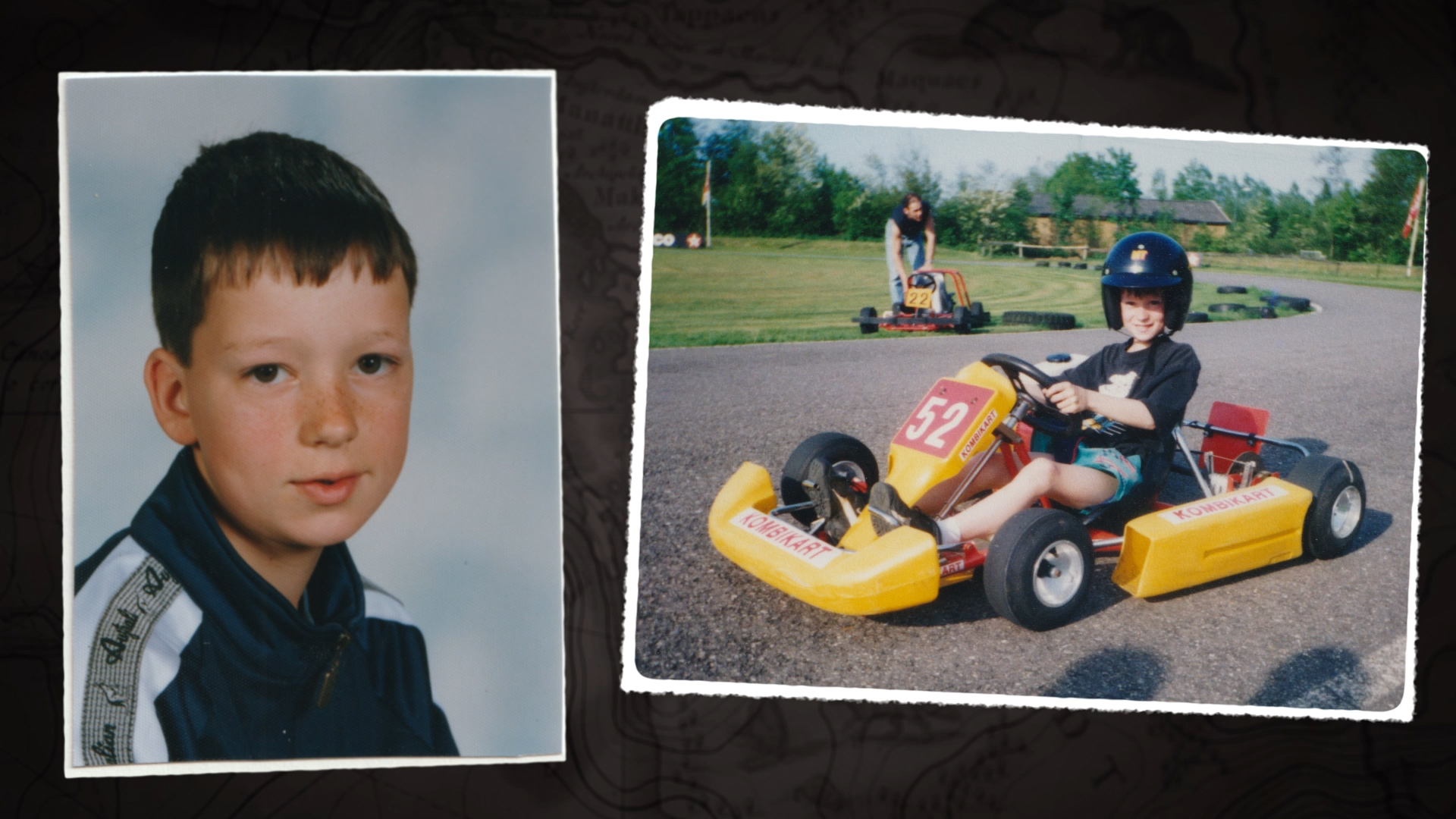 Young Joran and and Young Joran in a go-kart