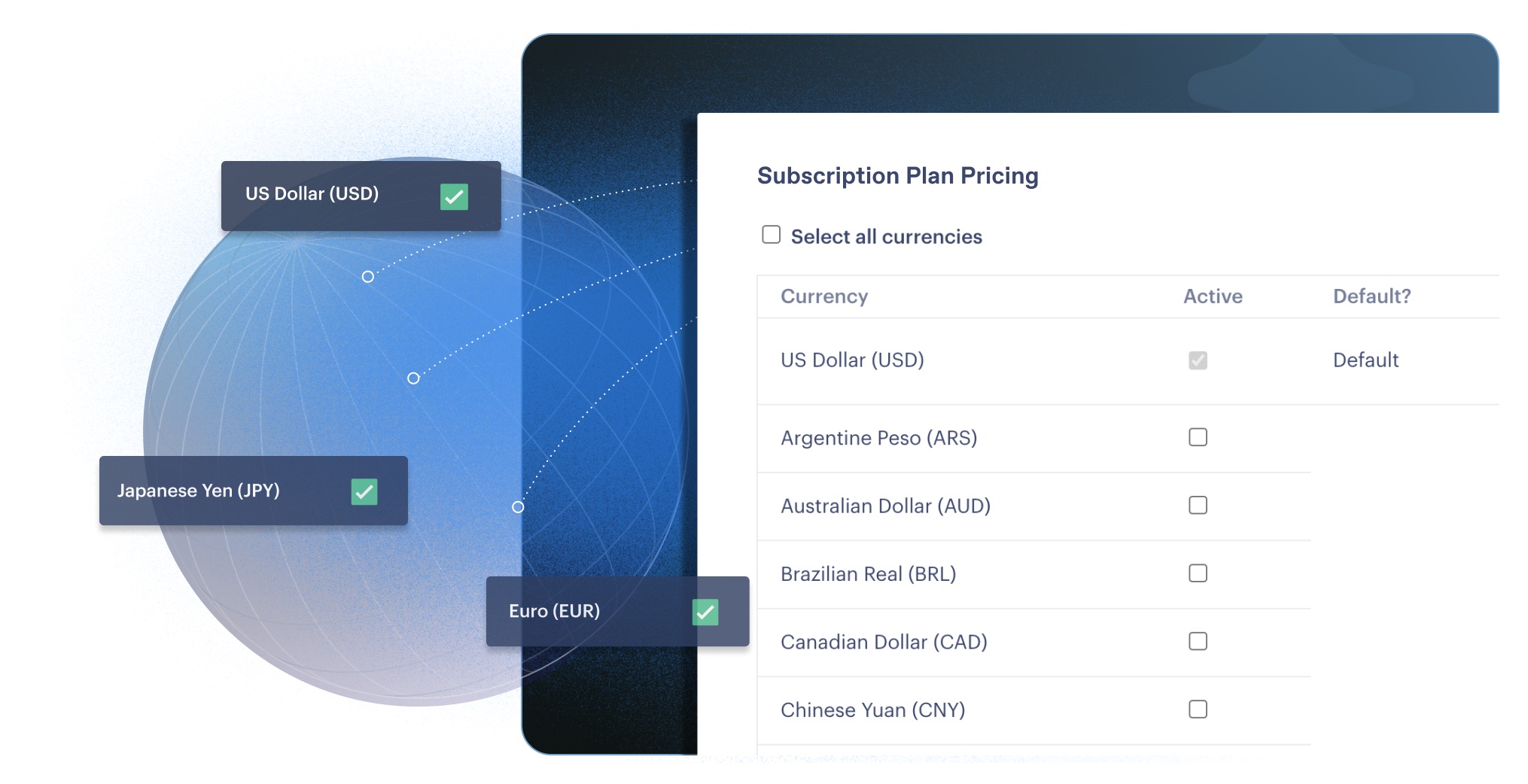 subscription plan pricing screenshot