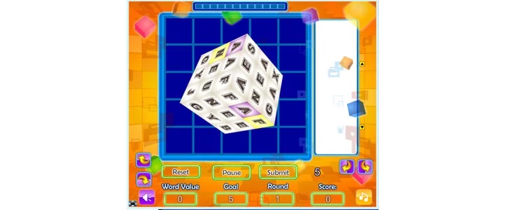 Word Dimensions game to learn English
