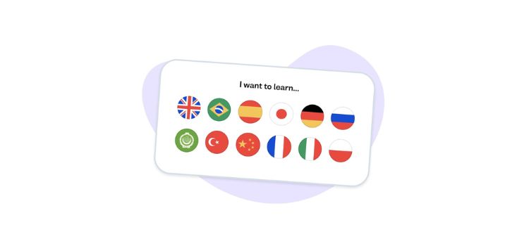 Idiomas disponibles en Busuu
