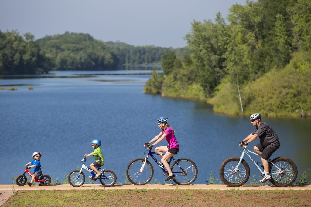 Biking in Cuyuna, Minnesota.