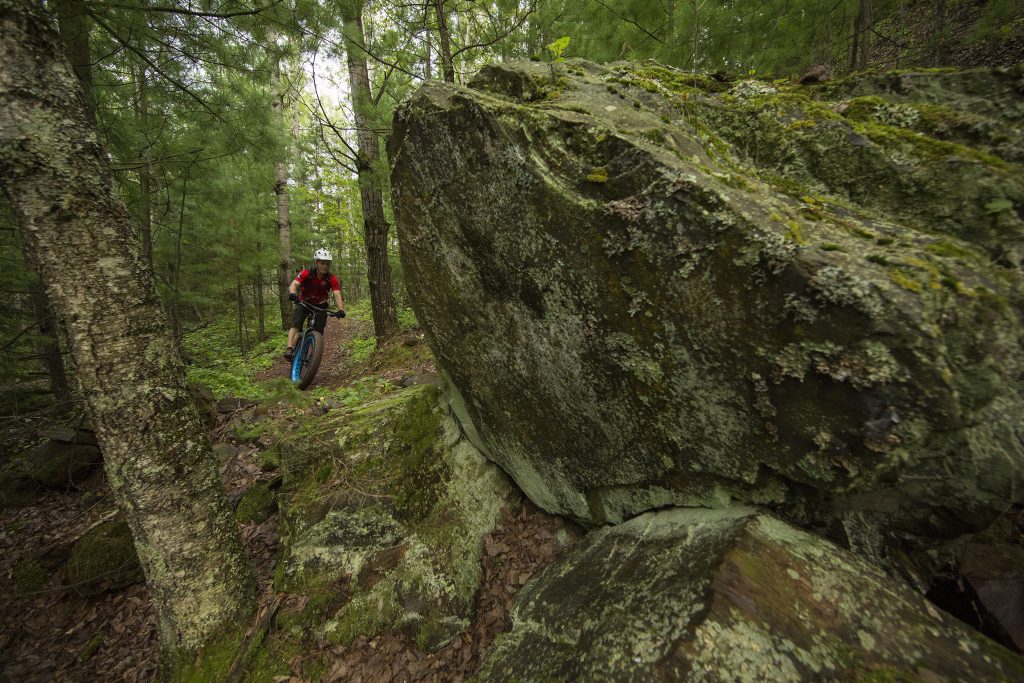 Biking in Cuyuna, Minnesota.