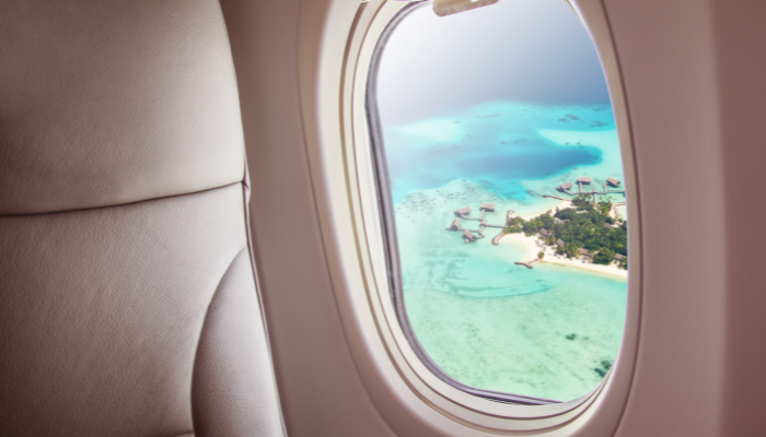 Maldives window view