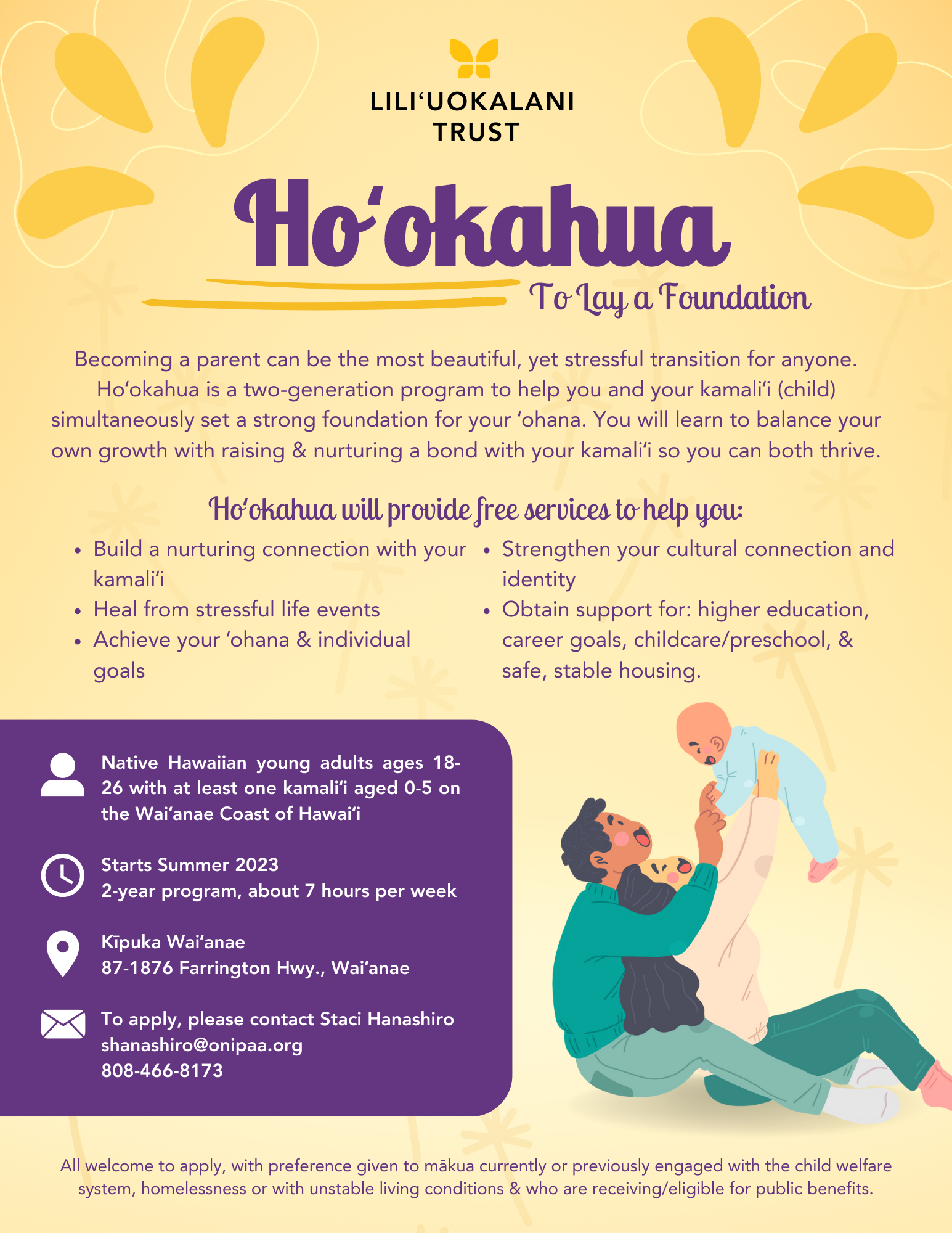 Flyer for Hoʻokahua