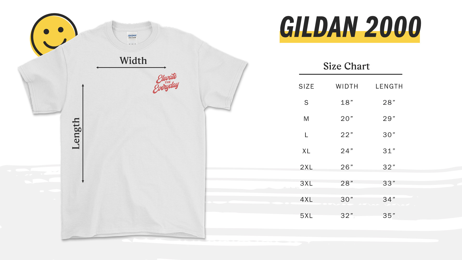 Gildan 2000 White Shirt