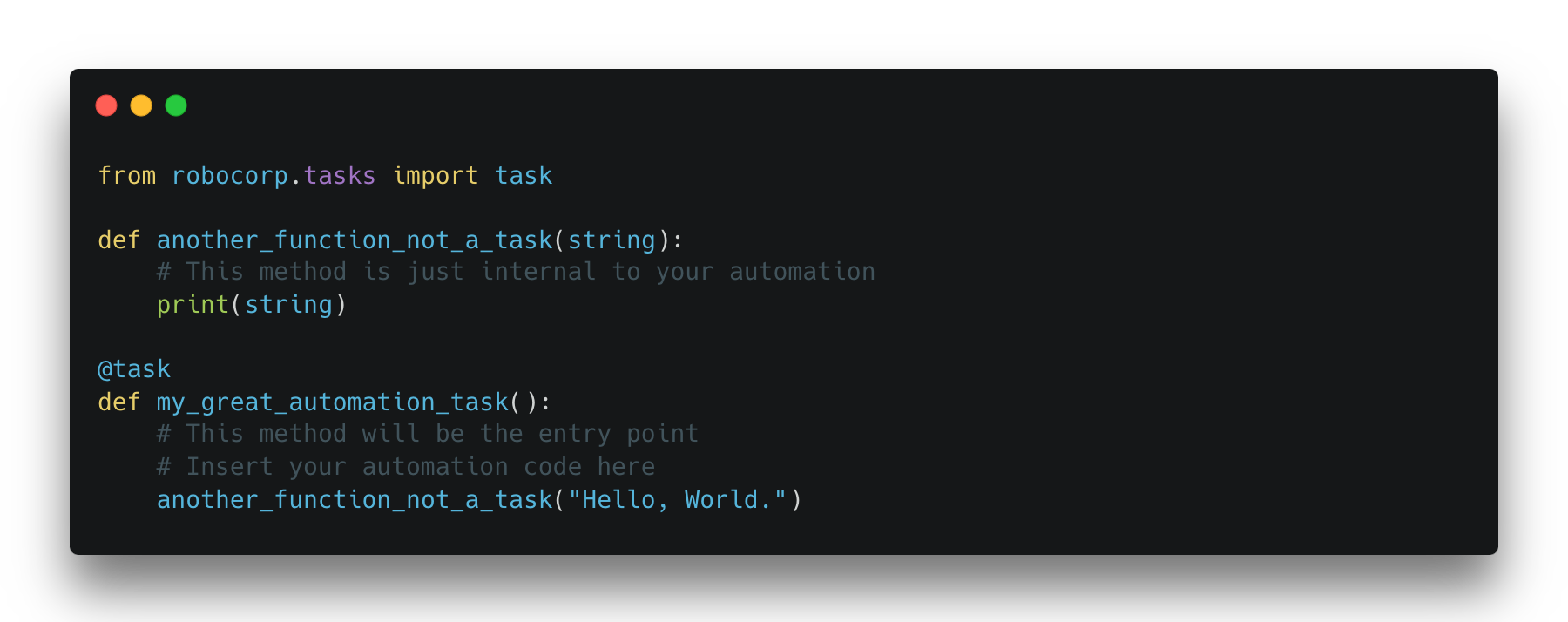 Task decorator code example