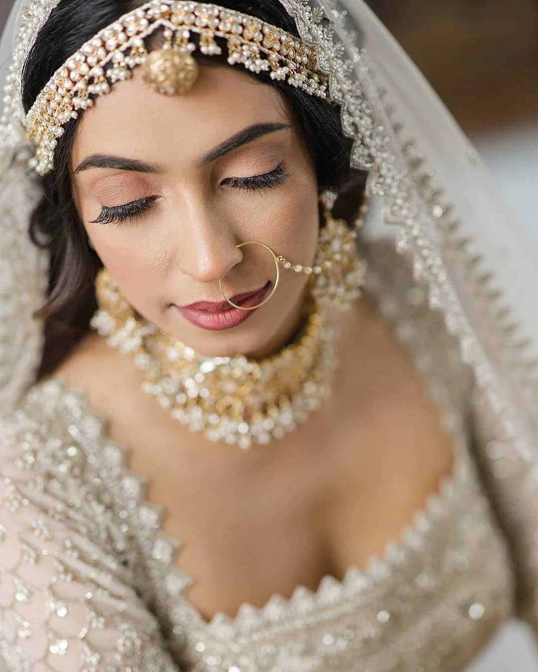 Ivory lehenga