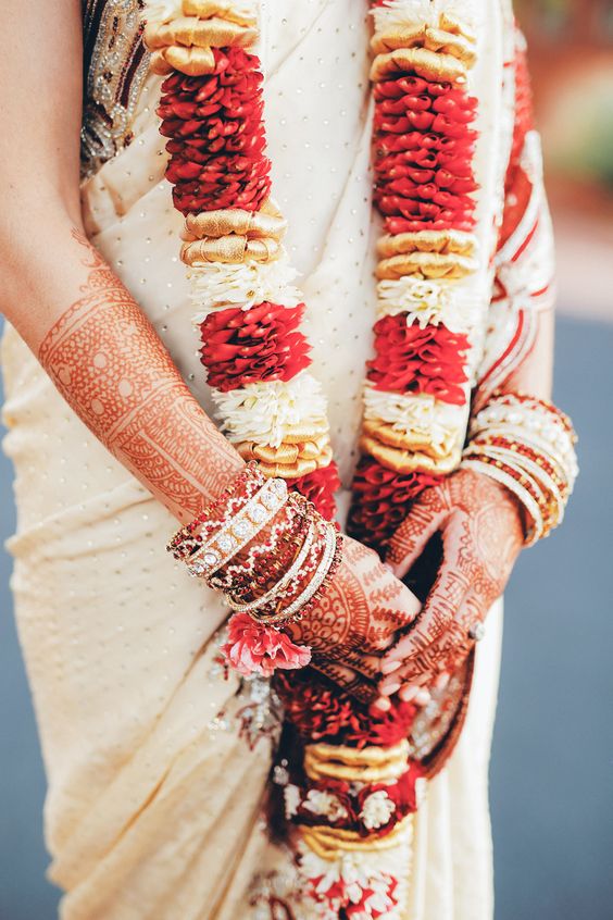 multi coloured garland