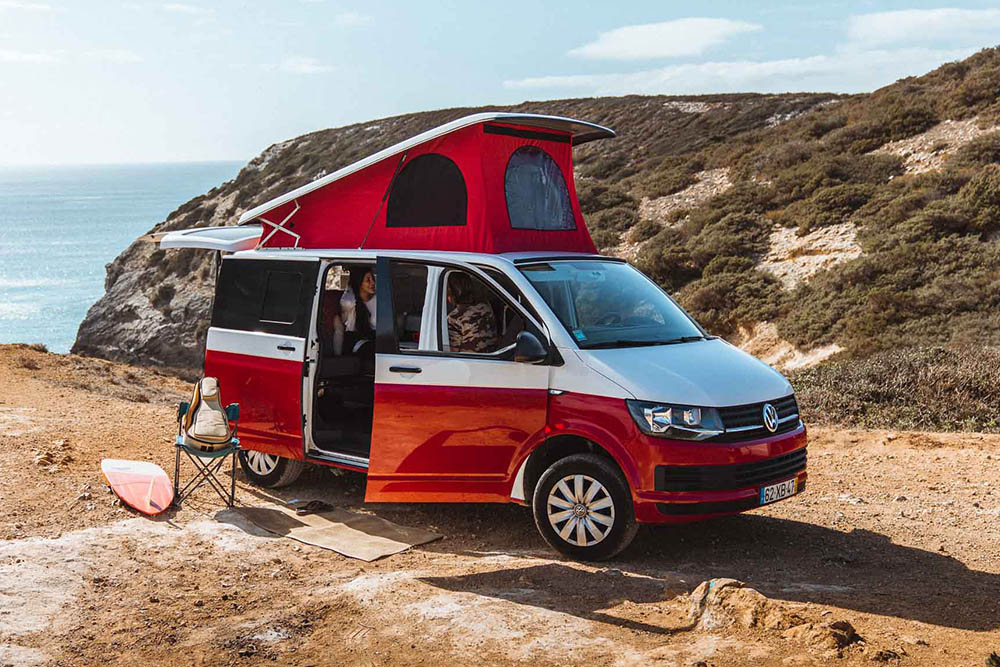 VW transporter camper conversion.