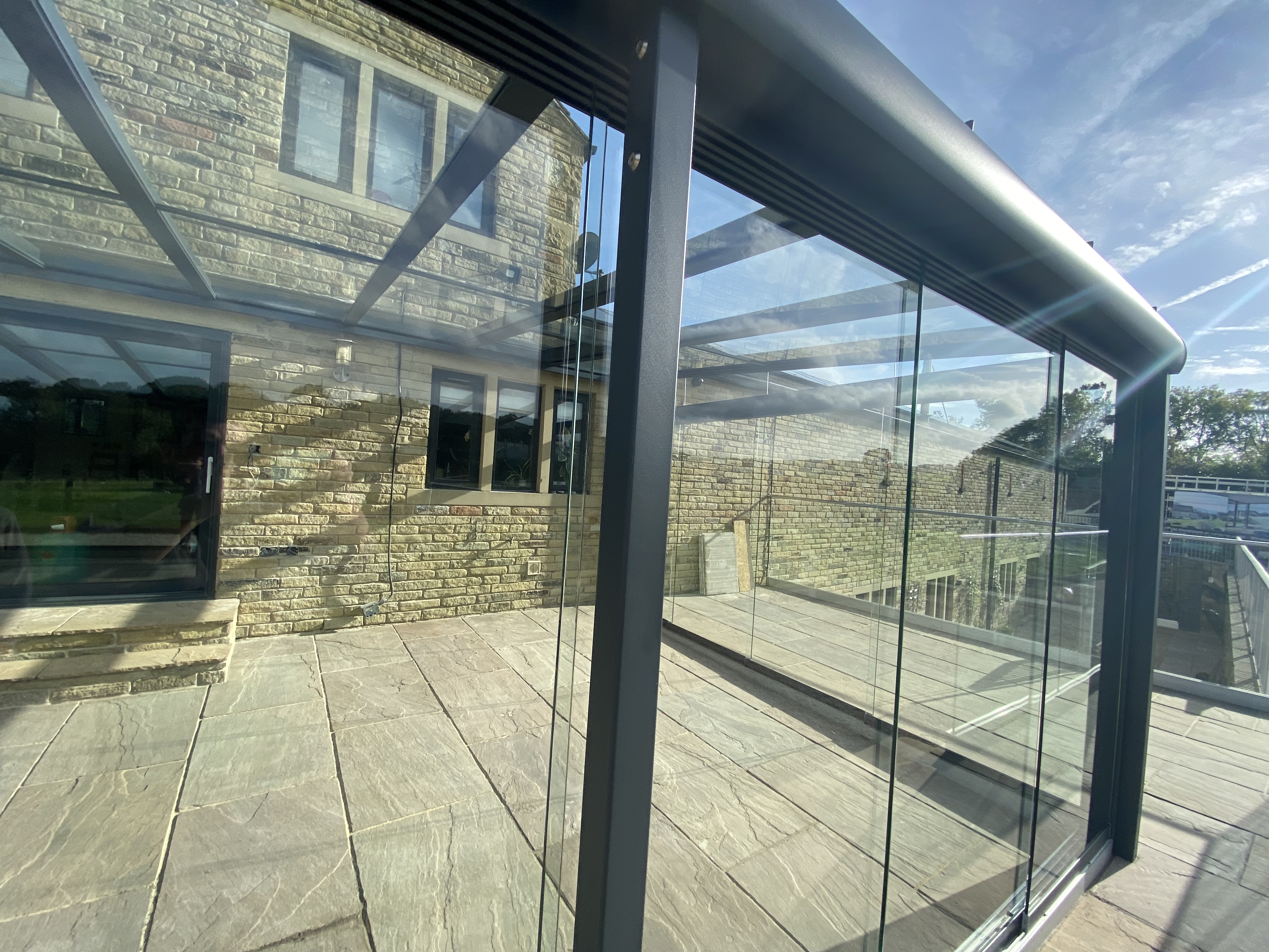 wind resistant glass door panels 