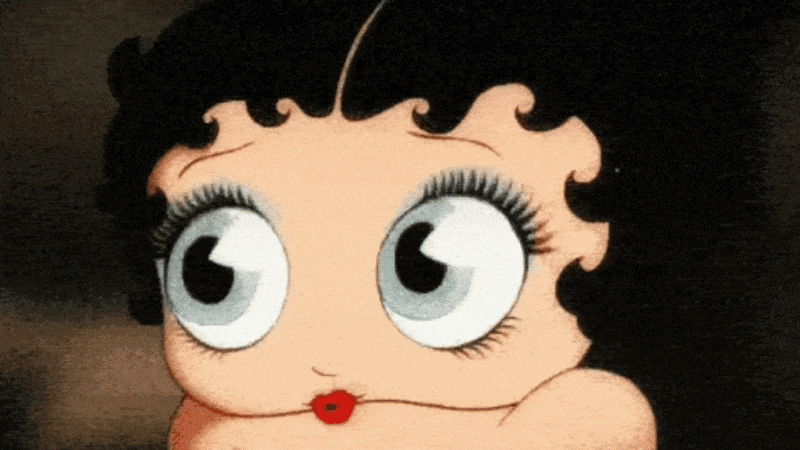 betty boop lashes gif