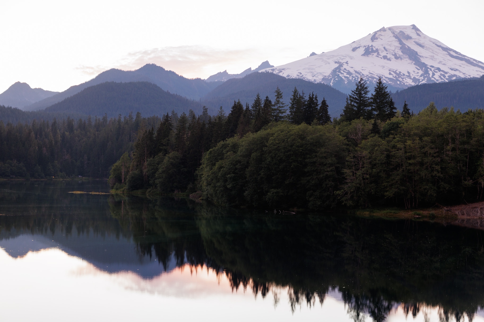 Karen Blue's photo of a lake and Mt Baker in Mt Baker Snoqualmie National Forest 