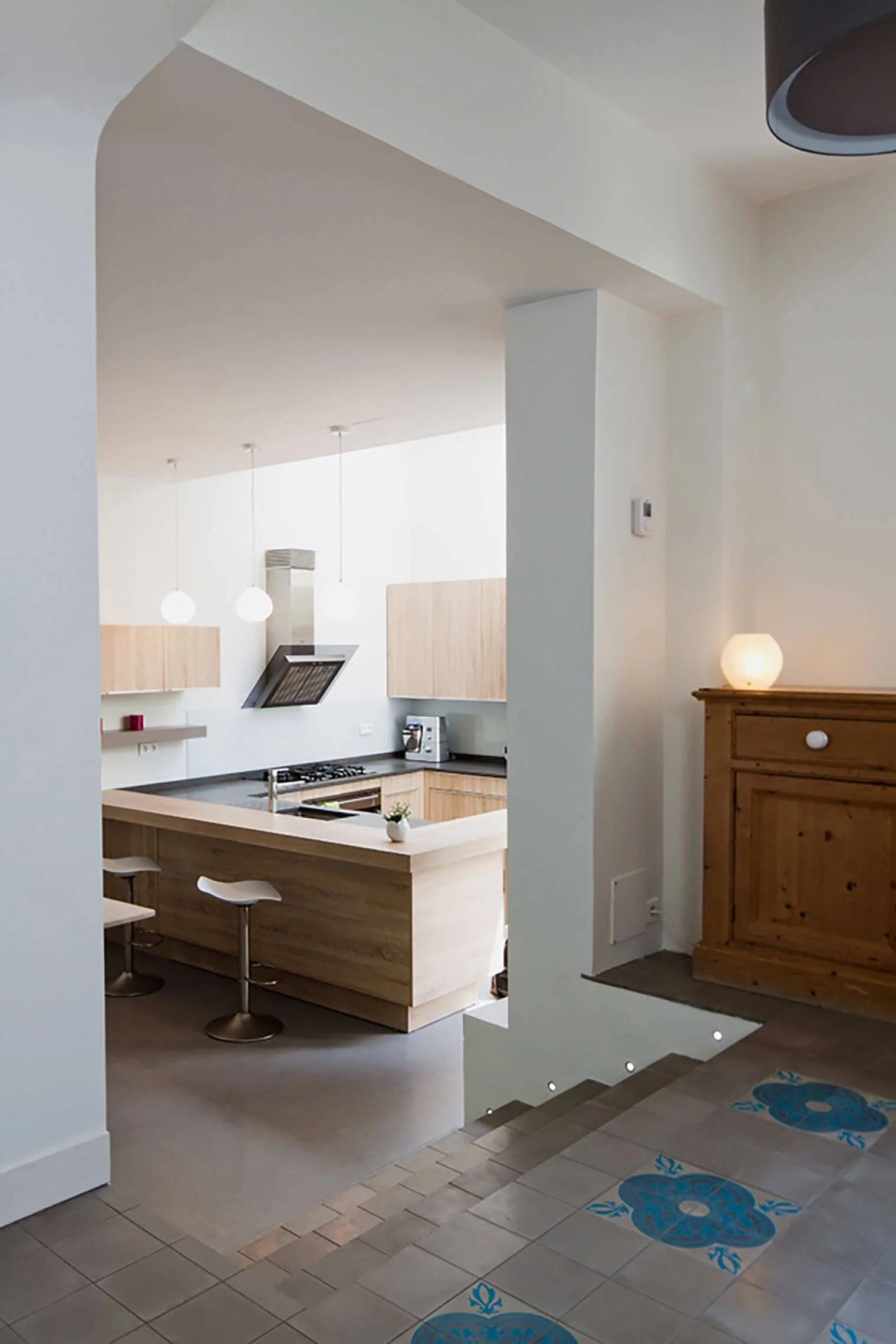 rénovation espace cuisine / entrée