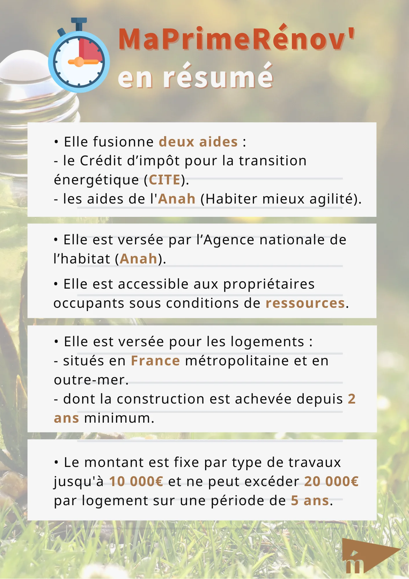 MaPrimeRénov' en résumé