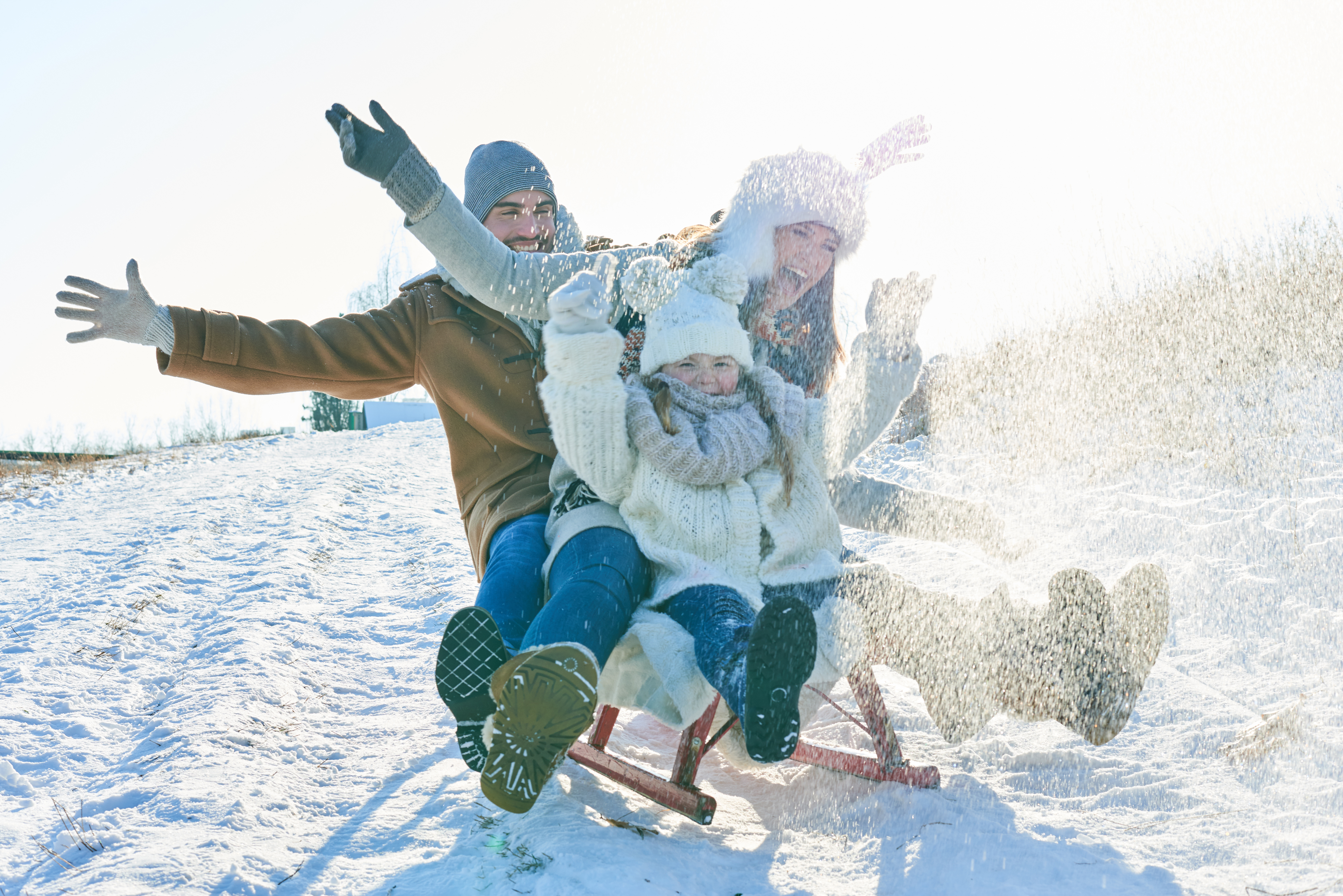 photos de famille dans la neige