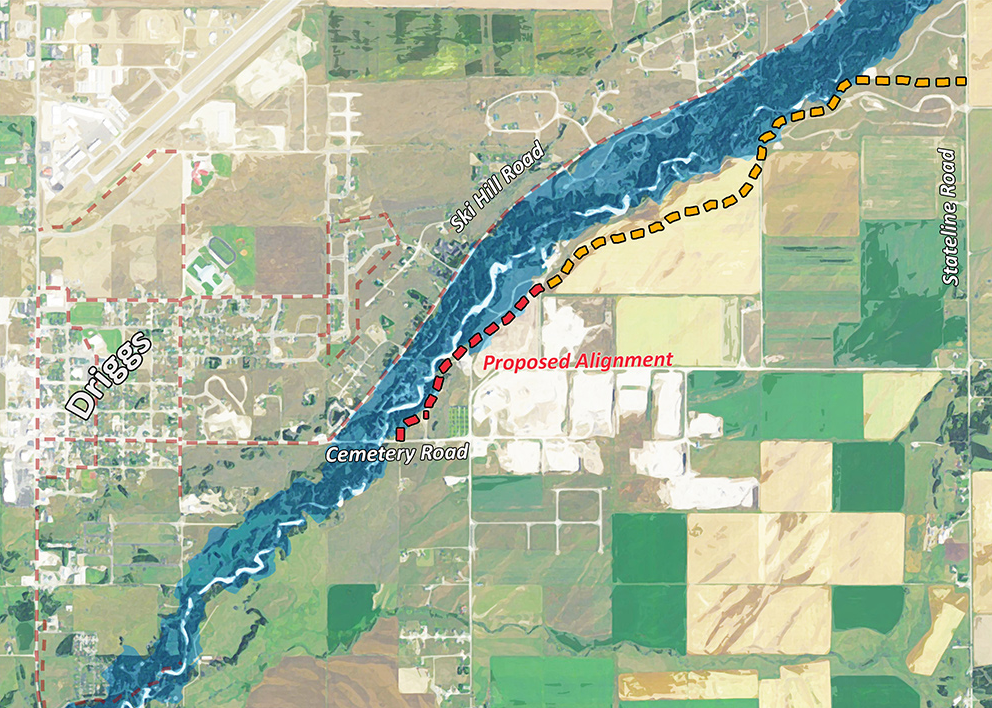 Teton Creek Corridor map