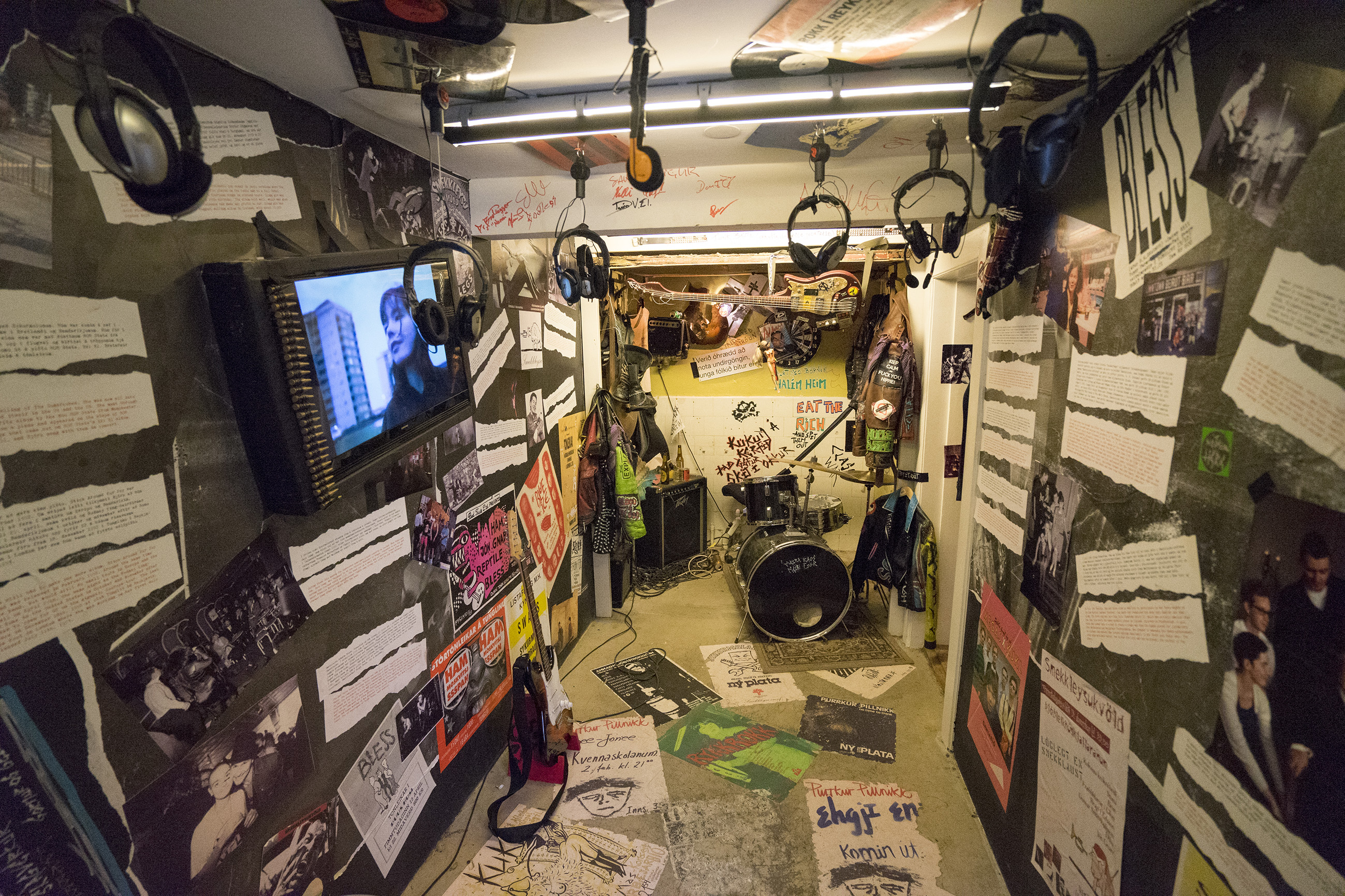 The Punk Museum was once a public bathroom on Reykjavik's main pedestrian street 