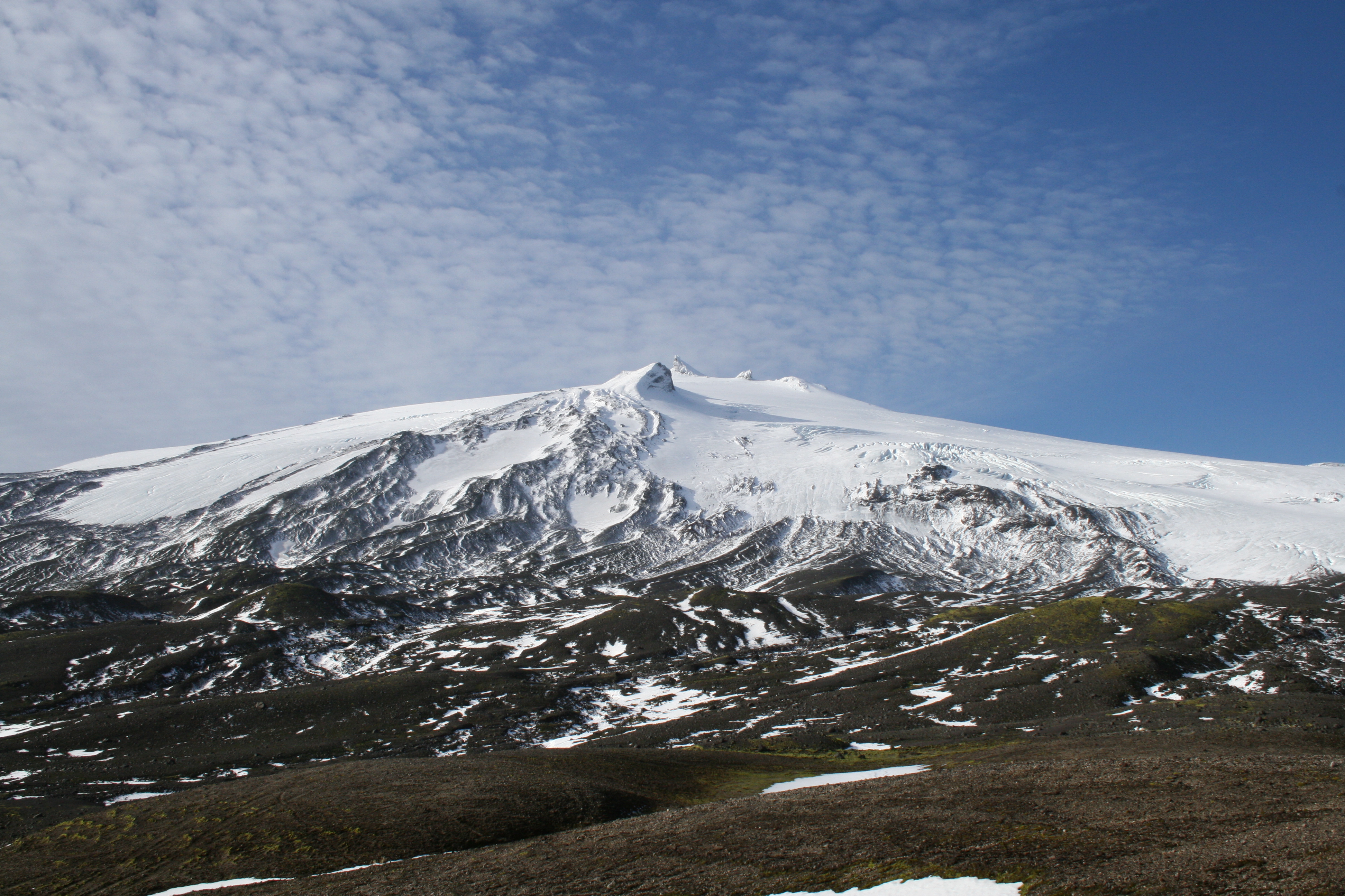 Snaefellsjokull volcano and glacier